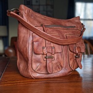 Harbour 2nd large brown leather purse